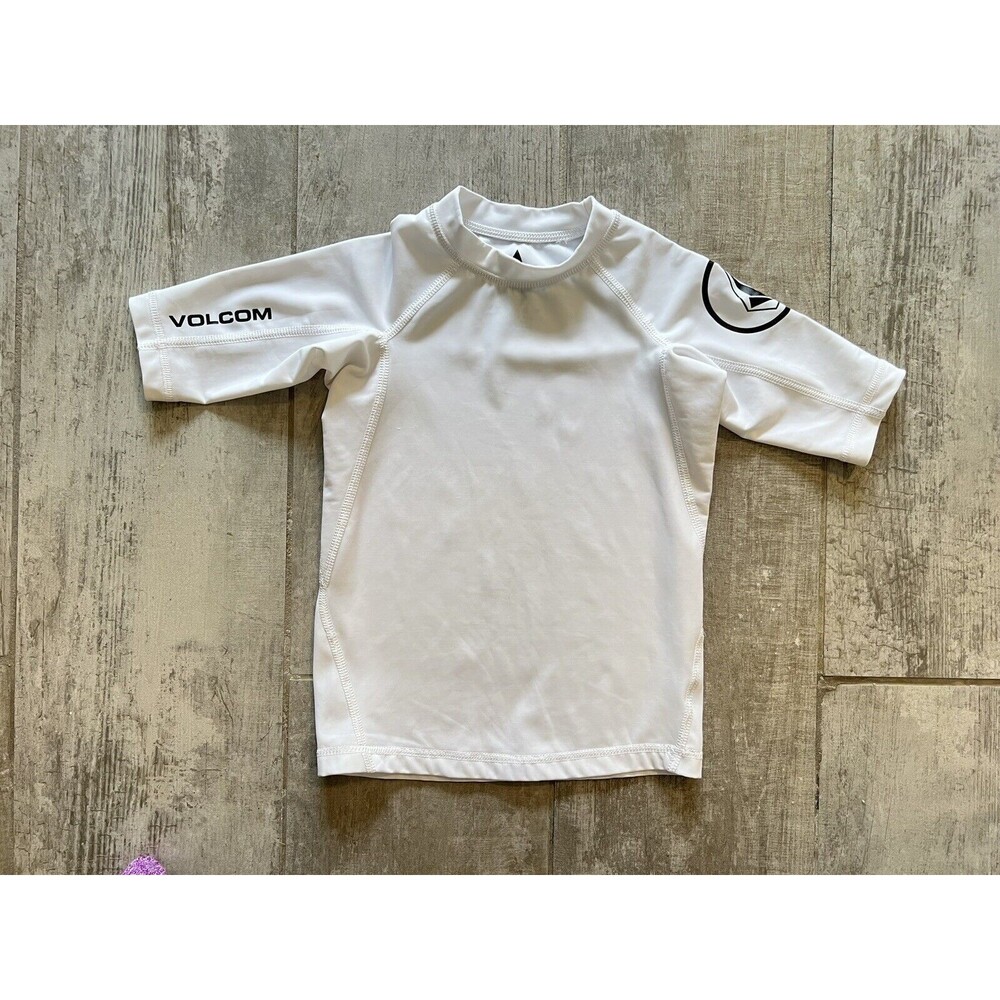 VOLCOM Boy Lido Short Sleeve Rash Guard Toddler Youth Surf Anti UV 50 UPF 50 M 5